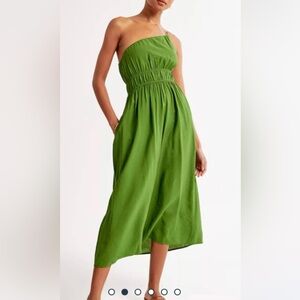 Abercrombie One-Shoulder Easy Waist Maxi Dress